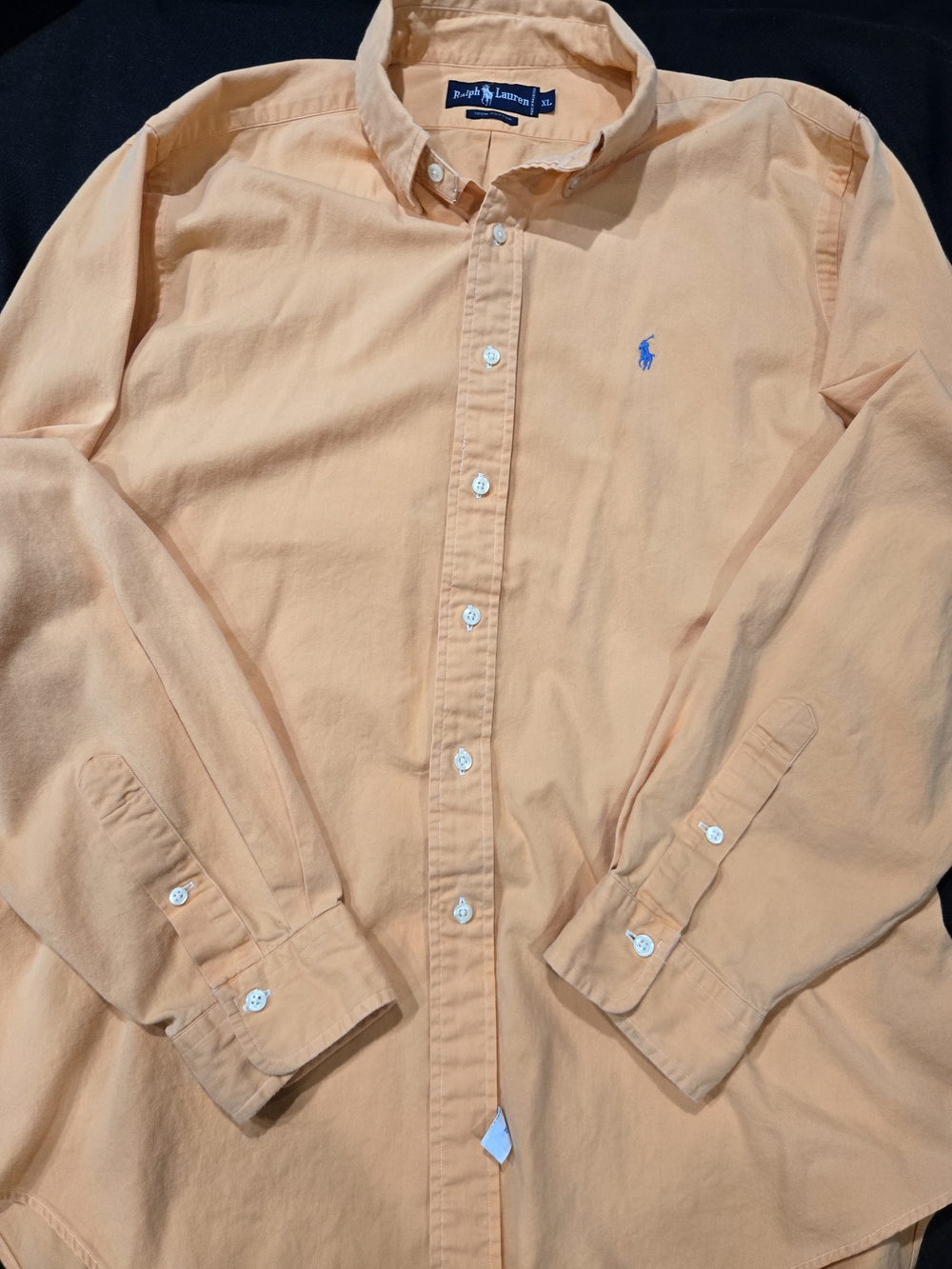 Ralph Lauren Men’s Peach Button-Down Oxford Shirt